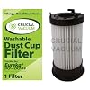 Eureka DCF-4 DCF-18 Washable & Reusable Long-Life Vacuum Filter; Replaces Eureka GE DCF1 DCF4 DCF18 Part # 62132 63073 61770 3690 18505 28608-1 28608B-1