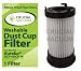 Eureka DCF-4 DCF-18 Washable & Reusable Long-Life Vacuum Filter; Replaces Eureka GE DCF1 DCF4 DCF18 Part # 62132 63073 61770 3690 18505 28608-1 28608B-1