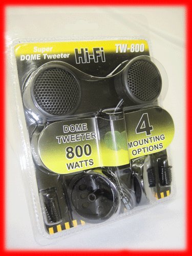 Absolute TW-800 800WATTS MAX High Efficiency Dome Tweeter with Built-in crossover (PAIR)