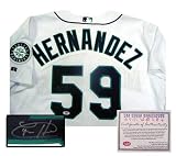 Felix Hernandez Autographed/Hand Signed Authentic Seattle Mariners Home Baseball Jersey