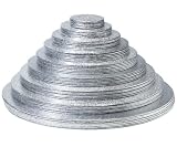 20 Round Silver Cake Boards - Pack of 6