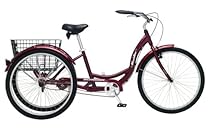 Schwinn Meridian Adult 26-Inch 3-Wheel Bike (Black Cherry)
