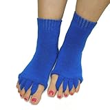 くつろぎ スリーピングソックス 足指全開 足指ソックス 男女兼用 カラータイプ （ブルー）