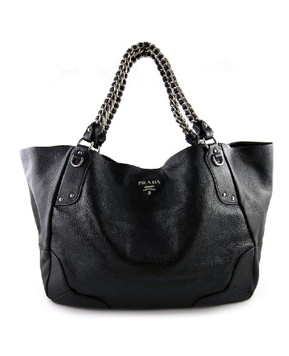 Prada Br3798 Leather Handbags Black