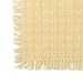 62 x 90 (Rectangle) Homespun Tablecloth, Hand Loomed, 100% Cotton, Made in USA, Buttercup/White