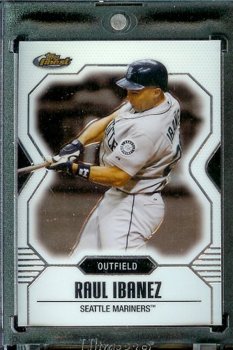 2007 Topps Finest #115 Raul Ibanez Baseball Card Seattle Mariners - Mint Condition - Shipped In Protective Display Case !!
