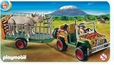 Playmobil - 4832 - Figurine - Véhicule de Safari avec Rhinocéros