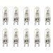 "230V Hochvolt Halogen Stiftsockellampe G9, 25Watt, 10 St�ck"