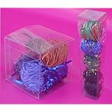 50 PCS 3x3x3" Clear Plastic PVC Boxes for Party Favor Wedding, retail products packaging