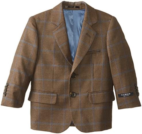 Isaac Mizrahi Black Label Little Boys' Wool Windowpane Blazer