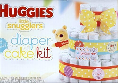 Winnie The Pooh HUGGIES Little Snugglers Diaper Cake - 3 Tier by Hugggies