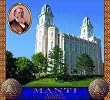 Mormon Temple Manti UT Coverlet
