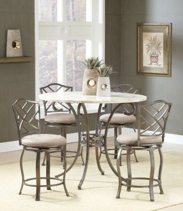 5pc Counter Height Dining Coat Finish