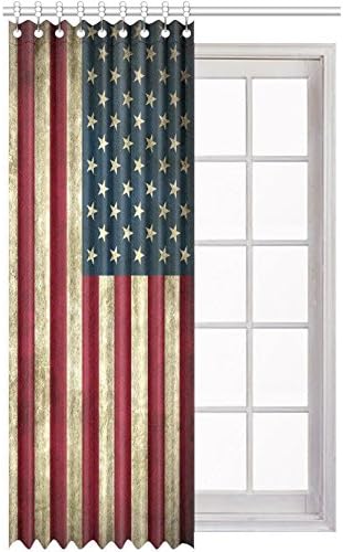 Independence Day Blackout Window Curtain/Panel 52" W X 84" L (One Panel)