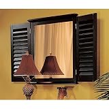Black Shutter Mirror