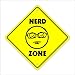 Nerd Crossing Sign Zone Xing | Indoor/Outdoor | 12