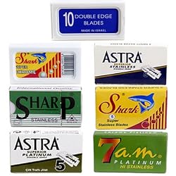 Double Edge Safety Razor Blade Variety Pack - 100 Blades!