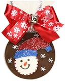 Golda & I Chocolatiers Large Milk & Crispy Snowman Ornament, 3.95-Ounce Bags (Pack of 2)