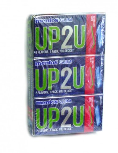 Mentos UP2U Sugar-Free Gum 2 Flavors 1 Pack You Decide 9 Packs 14 Pieces Each