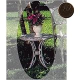 Windham Castings Cast Aluminum Round Woven Side Table, Spice
