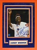 Corey Brewer Florida Gators - Cutting the Net - Custom Framed Autographed 8x10 Photograph with 06-07 Champs Inscription