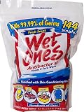 Wet Ones Singles Antibacterial Cleansing Wipes, Fresh Scent, 144 Count