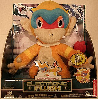 51gUGCPb3DL Pokemon Diamond & Pearl Large Monferno Electronic Plush with Sound