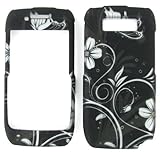 White Flowers Hard Snap On Case Cover Faceplate Protector for Nokia E71 Str ....