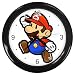 Black Wall Clock of Super Mario (Bros.) in 2D (like in Paper Mario)