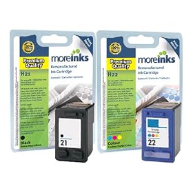2x Haute Capacit� Cartouches d'encre Compatibles pour Imprimante HP FAX 1250XI - Noir+Tri-Colour