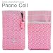 Phone Cell フォンセル スマホ/iPod/iPhone　巾着型　携帯ケース ピンク　BA10011-P