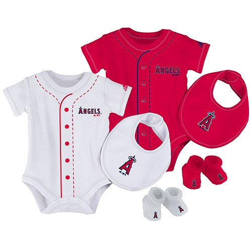 Los Angeles Angels of Anaheim 6 Piece Newborn MLB Gift Set