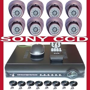 CCTV Surveillance Video System 8 Channel DVR Cameras