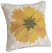 Janie Gross 18-inch Square Chenille Pillow, Coreopsis Yellow Image