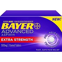 Bayer Advanced Aspirin Extra Strength, 500mg, 80 Coated Tablets