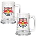 New York Red Bull 2-Piece 15 Ounce Glass Tankard Set  (Primary Team Logo)
