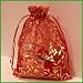 50 Organza Gift Bags (Red with honest Details)