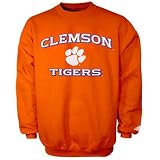 adidas Clemson Tigers Orange Stacked Sweatshirt