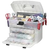 Artbin 17-1/2-Inch by 9-1/4-Inch by 12-3/4-Inch Easy View Tote, Translucent
