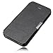 Ultra Slim leather flip Case Cover For Apple iPhone 4 4S black