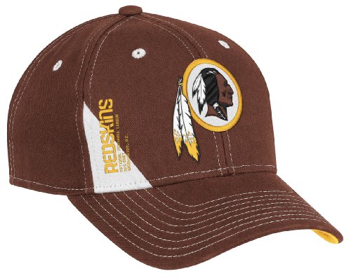NFL Men's End Zone Structured Adjustable Hat - ND90Z (Washington Redskins, One Size Fits All)