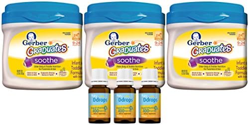 Gerber Graduates Soothe Infant &amp; Toddler Formula (3 Pack) with Ddrops