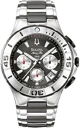 Stainless Steel Marine Star Chronograph Black Dial
