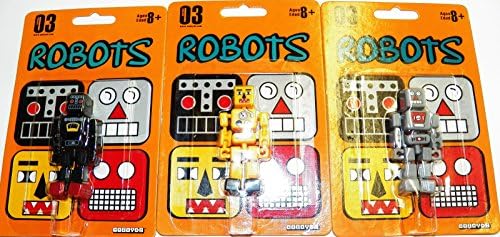 Stikfas Cuboyds Series 03 Robot Figures Set of 3 (RO-K, RO-CG7, RO-1235)