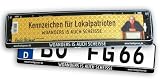 Produkt-Bild: Kennzeichenhalter "Woanders is auch scheisse" - Autokennzeichenhalter - Goosen Edition