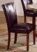Atrium Brown Leather Parson Chairs (Set of 2)