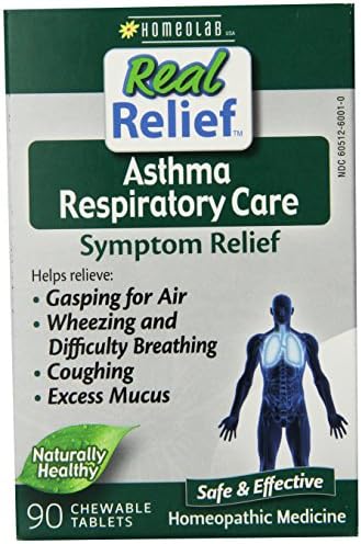 Real Relief Homeolab Asthma Daytime Tablets, 90 Count