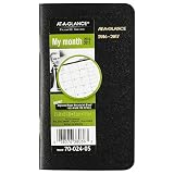 AT-A-GLANCE Monthly Planner 2016-2017, Two-Year, 3-1/2 x 6-1/8 Inches, Black (70-024-05)