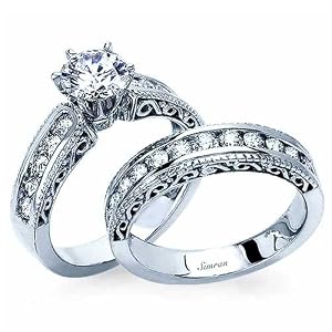 Lovely Diamond Engagement Ring Set (Center Stone Is Not Included)