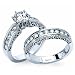 Lovely Diamond Engagement Ring Set (Center Stone Is Not Included)